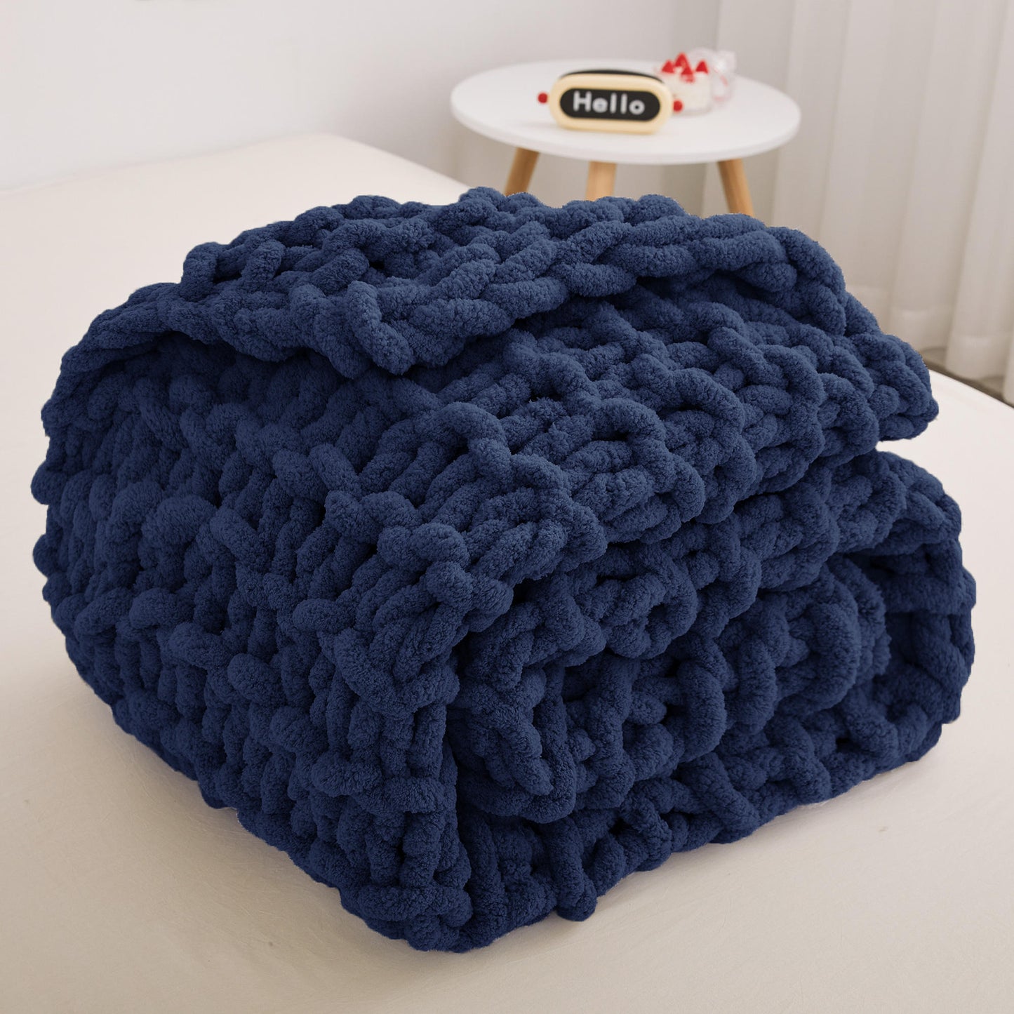 Chunky Knit Chenille Blankets