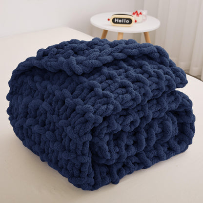 Chunky Knit Chenille Blankets