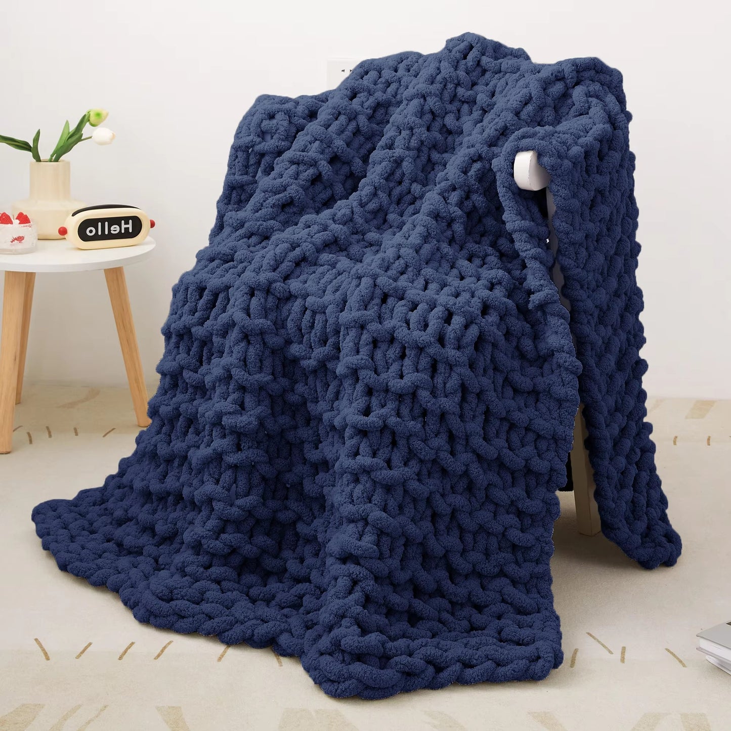 Chunky Knit Chenille Blankets
