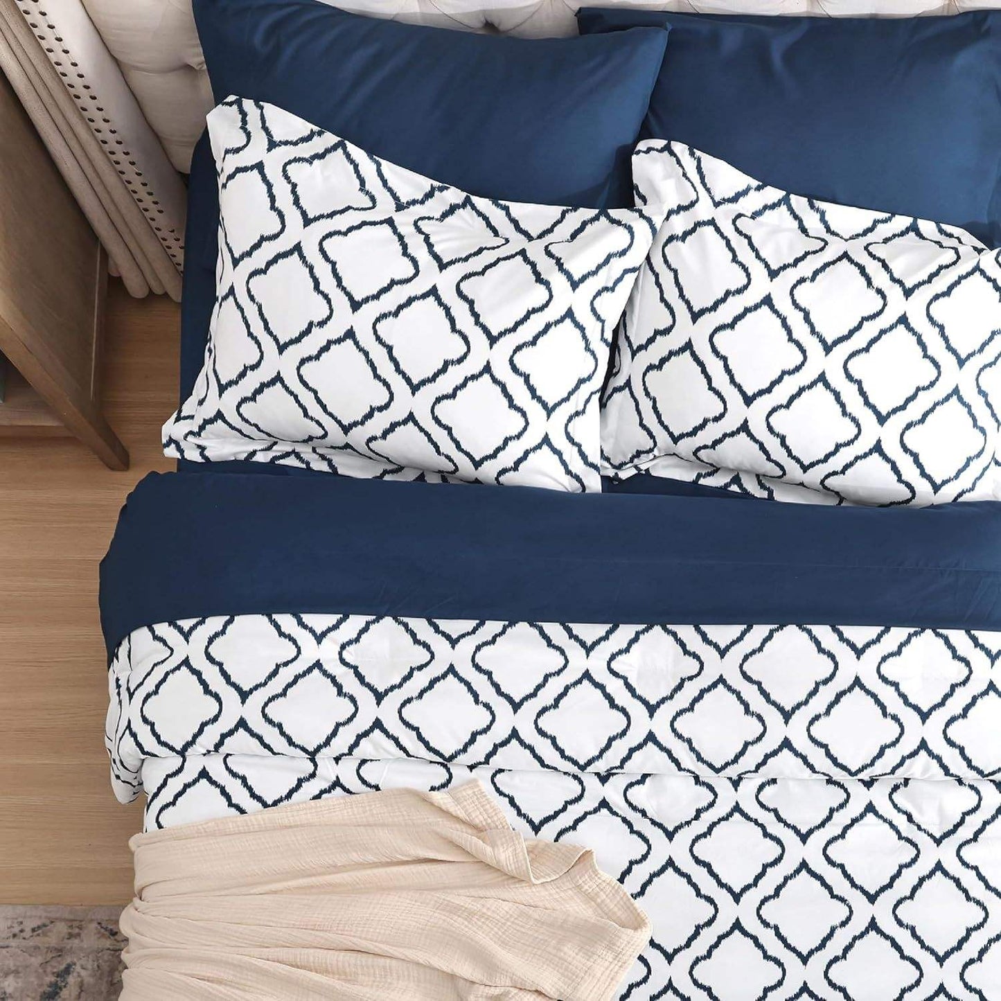 Wholesale Custom Block Printed Duvet Cover Sets