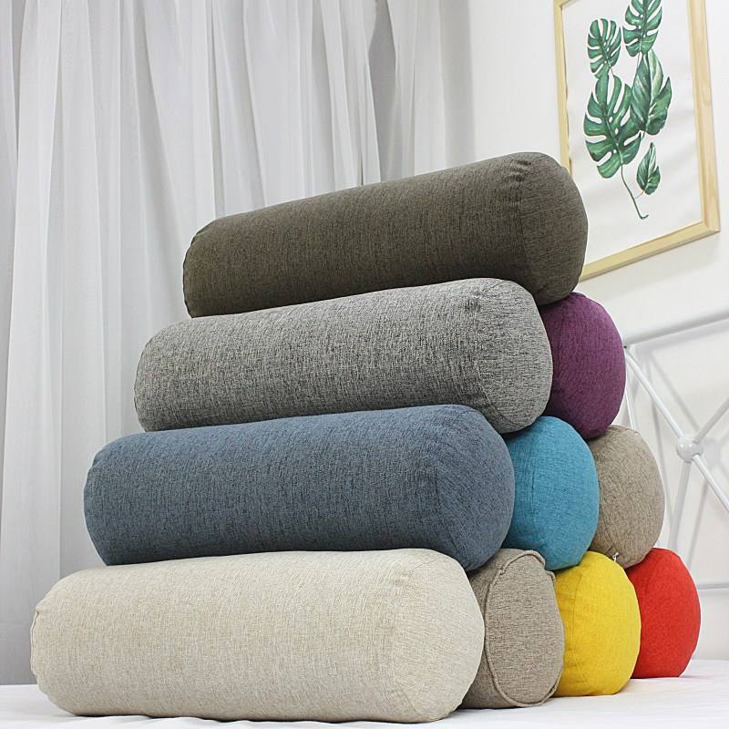 Solid Neck Tube Bolster Yoga Pillows