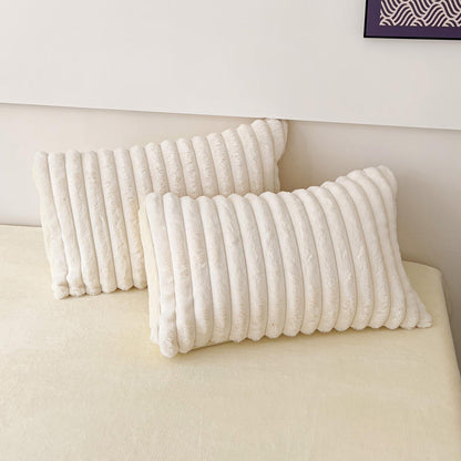 Faux Fur Rabbit Plush Warm Comforter Sets