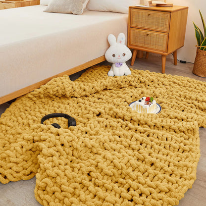 Chunky Knit Chenille Blankets