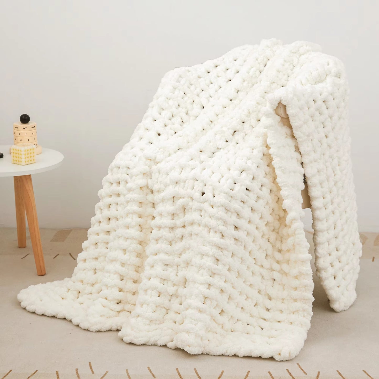 Chunky Knit Chenille Blankets