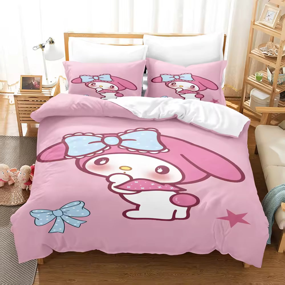 Cartoon Anime Bedding Set Cute Children's Comforter Sets