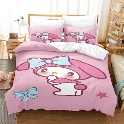 Cartoon Anime Bedding Set Cute Children's Comforter Sets