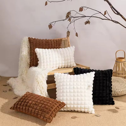 Simple Solid Color Square Pillows