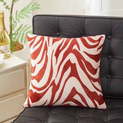 Zebra Printed Square Sofa Pillows & Cushions