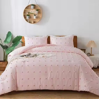 Breathable Plain Color Soft Fluffy Duvet Cover Sets