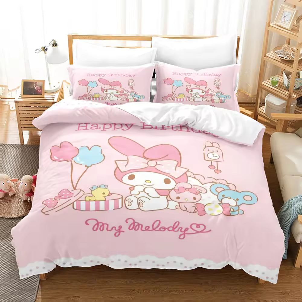Cartoon Anime Bedding Set Cute Children's Comforter Sets