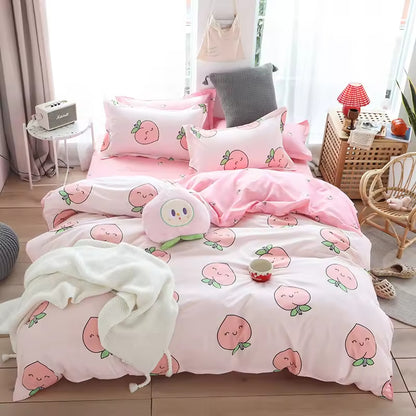 Cute Fruit Print Duvet Covers Comforters Set