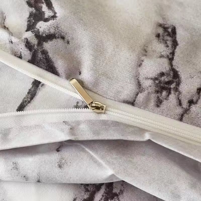 Modern Minimalist Three Piece Printed Polyester Comforter Sets