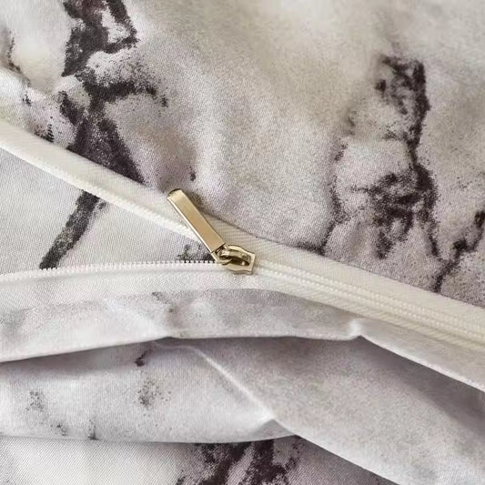 Modern Minimalist Three Piece Printed Polyester Comforter Sets