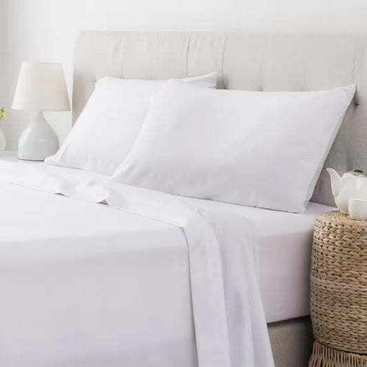 Solid Color Four Piece Bed Sheet Set