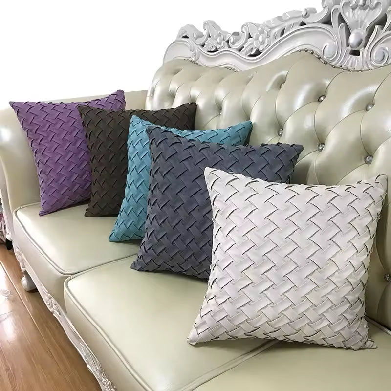Plain Woven Sofa Pillows & Cushions
