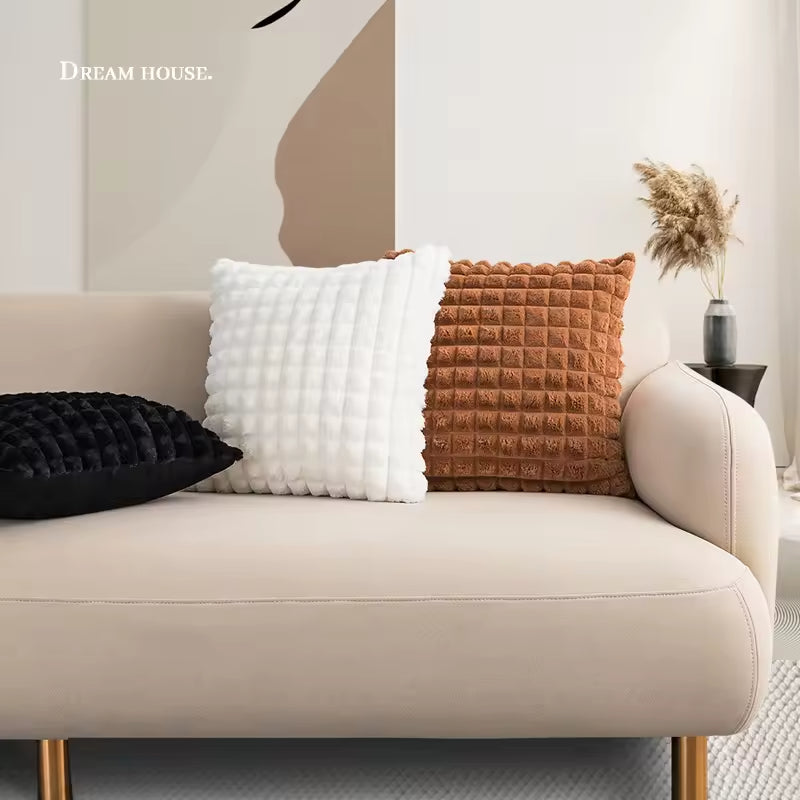 Simple Solid Color Square Pillows