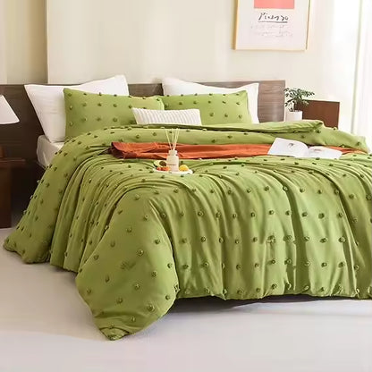 Breathable Plain Color Soft Fluffy Duvet Cover Sets