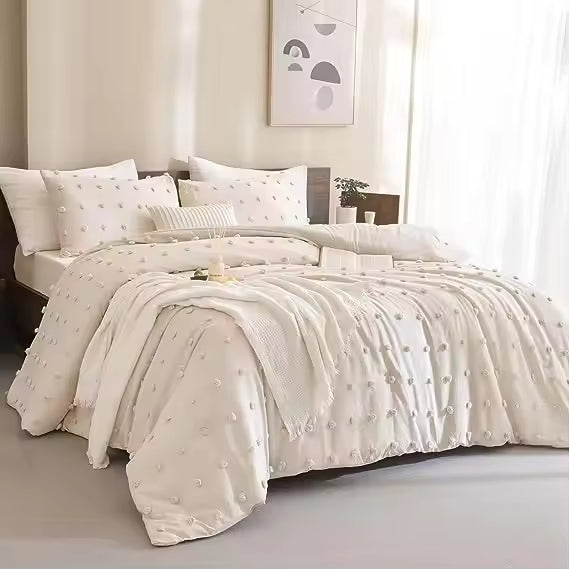 Breathable Plain Color Soft Fluffy Duvet Cover Sets