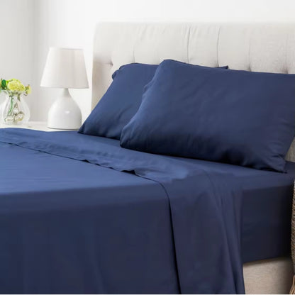 Solid Color Four Piece Bed Sheet Set