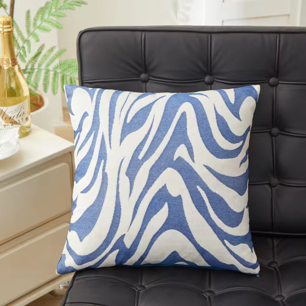 Zebra Printed Square Sofa Pillows & Cushions