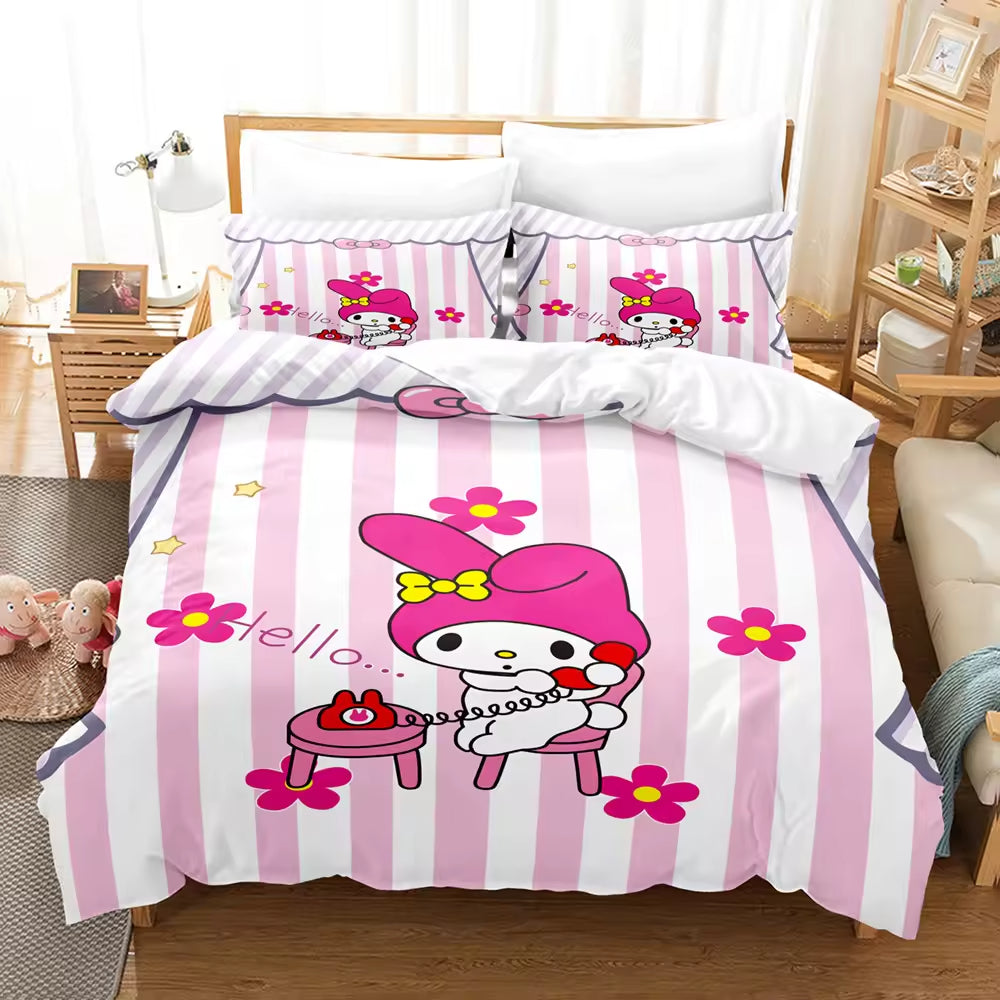 Cartoon Anime Bedding Set Cute Children's Comforter Sets