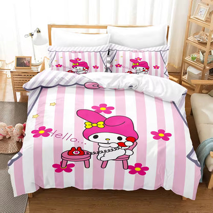 Cartoon Anime Bedding Set Cute Children's Comforter Sets