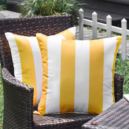 Outdoor Waterproof Stripe Pillows