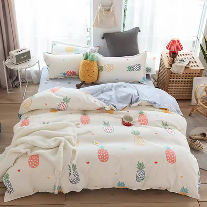 Cute Fruit Print Duvet Covers Comforters Set