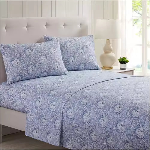 Custom Solid Color Printed Microfiber Bed Sheets Set