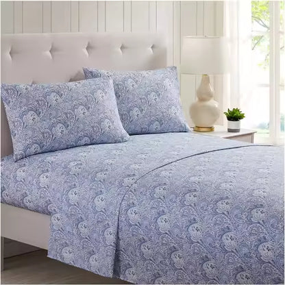 Custom Solid Color Printed Microfiber Bed Sheets Set