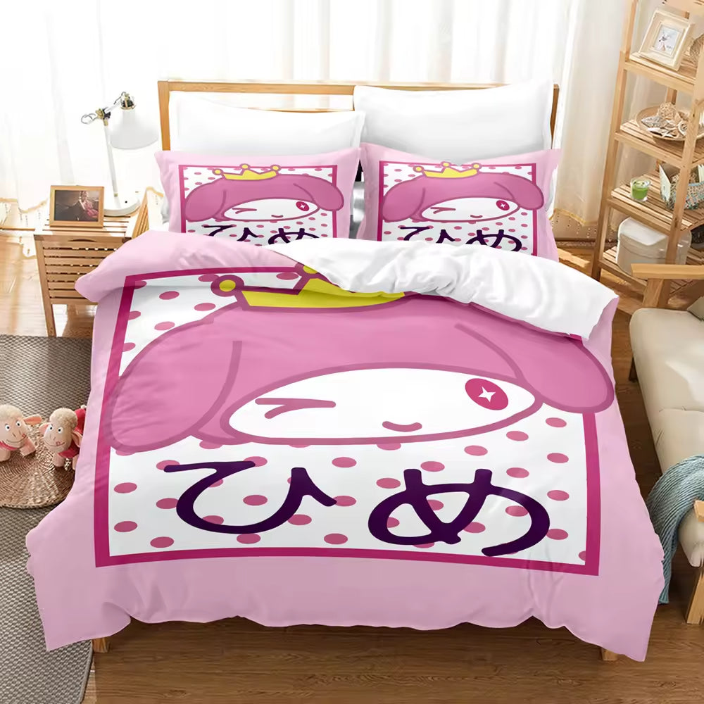 Cartoon Anime Bedding Set Cute Children's Comforter Sets