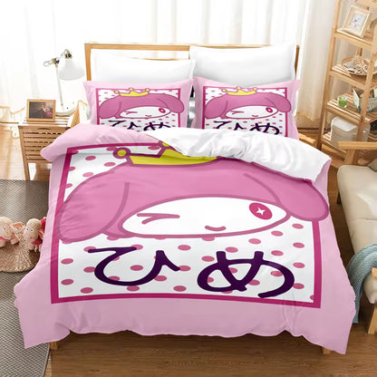 Cartoon Anime Bedding Set Cute Children's Comforter Sets