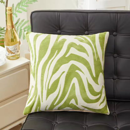 Zebra Printed Square Sofa Pillows & Cushions