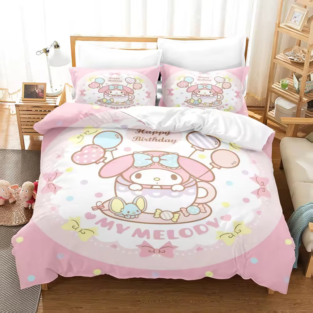 Cartoon Anime Bedding Set Cute Children's Comforter Sets