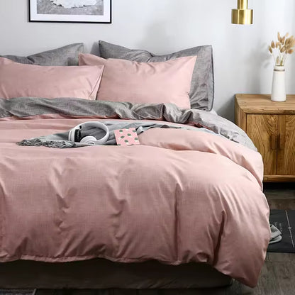 Plain Color Textured Pattern Brushed Comforter Sets