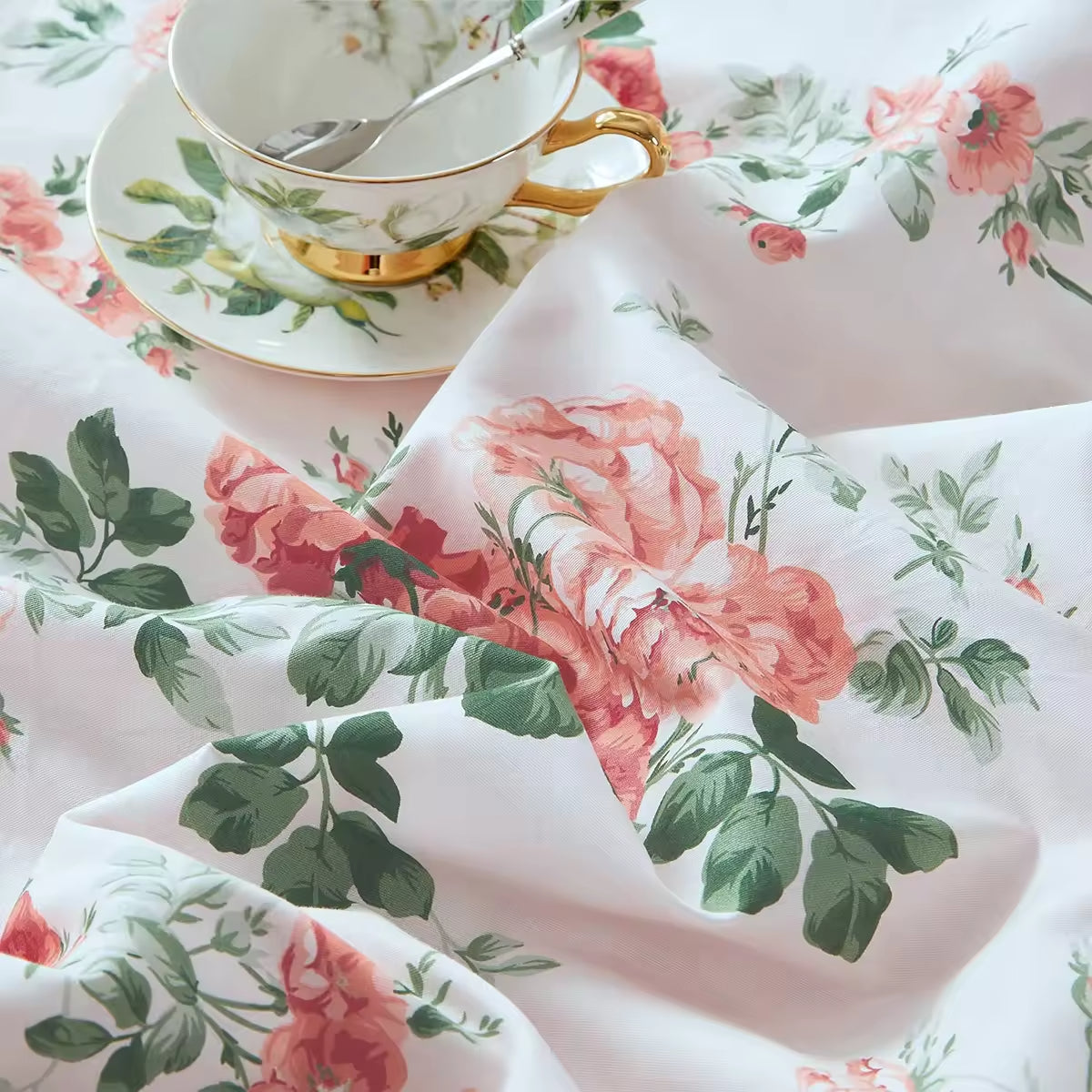 100% Microfiber Plant Flowers Print Comforter Sets