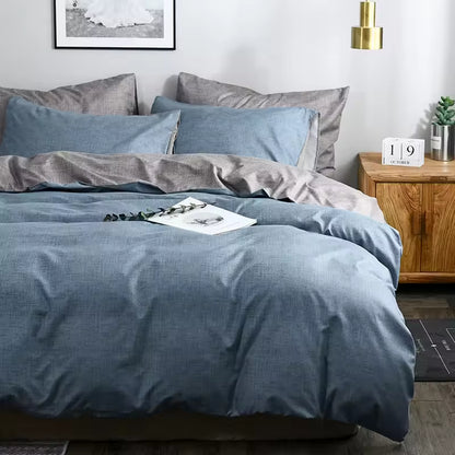 Plain Color Textured Pattern Brushed Comforter Sets
