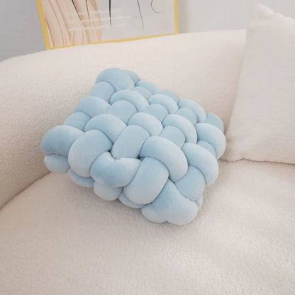 Square Woven Sofa Back Plush Decorative Cushions