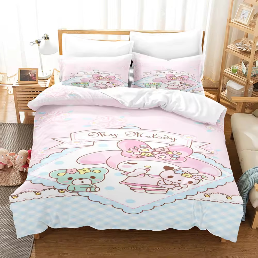 Cartoon Anime Bedding Set Cute Children's Comforter Sets