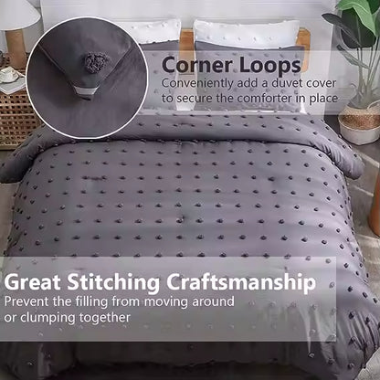 Breathable Plain Color Soft Fluffy Duvet Cover Sets