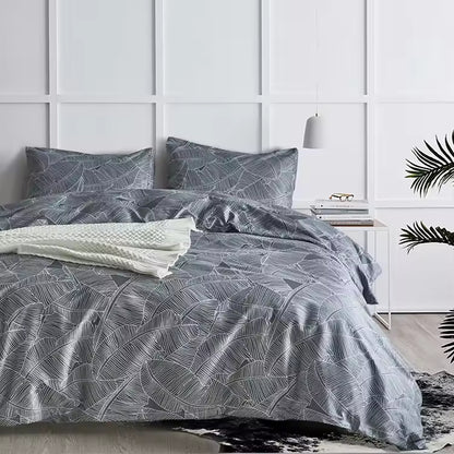 Modern Minimalist Three Piece Printed Polyester Comforter Sets