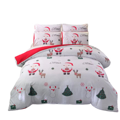 Full Size Merry Christmas Santa Claus Printed Comforter Sets