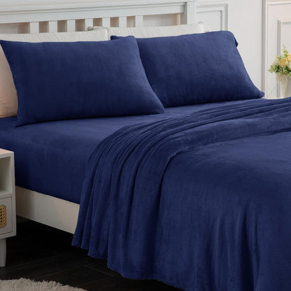 Wholesale Solid Flannel Bedding Set