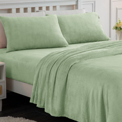 Wholesale Solid Flannel Bedding Set