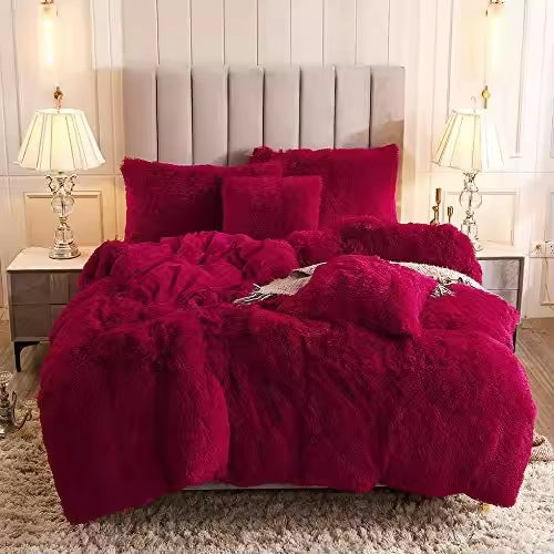 Warm Winter Duvet Set Fluffy Comforter Sets