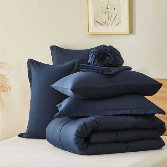 Fluffy Geometric Design Comforter Sets