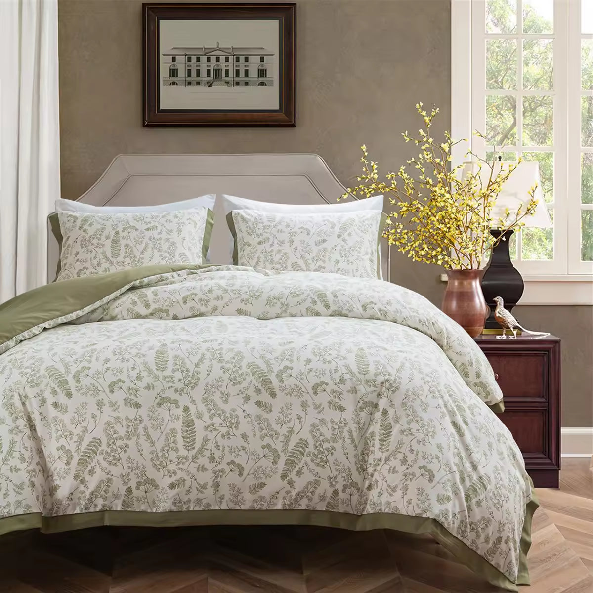 Custom Retro Pastoral Style Pillowcase Comforter Sets