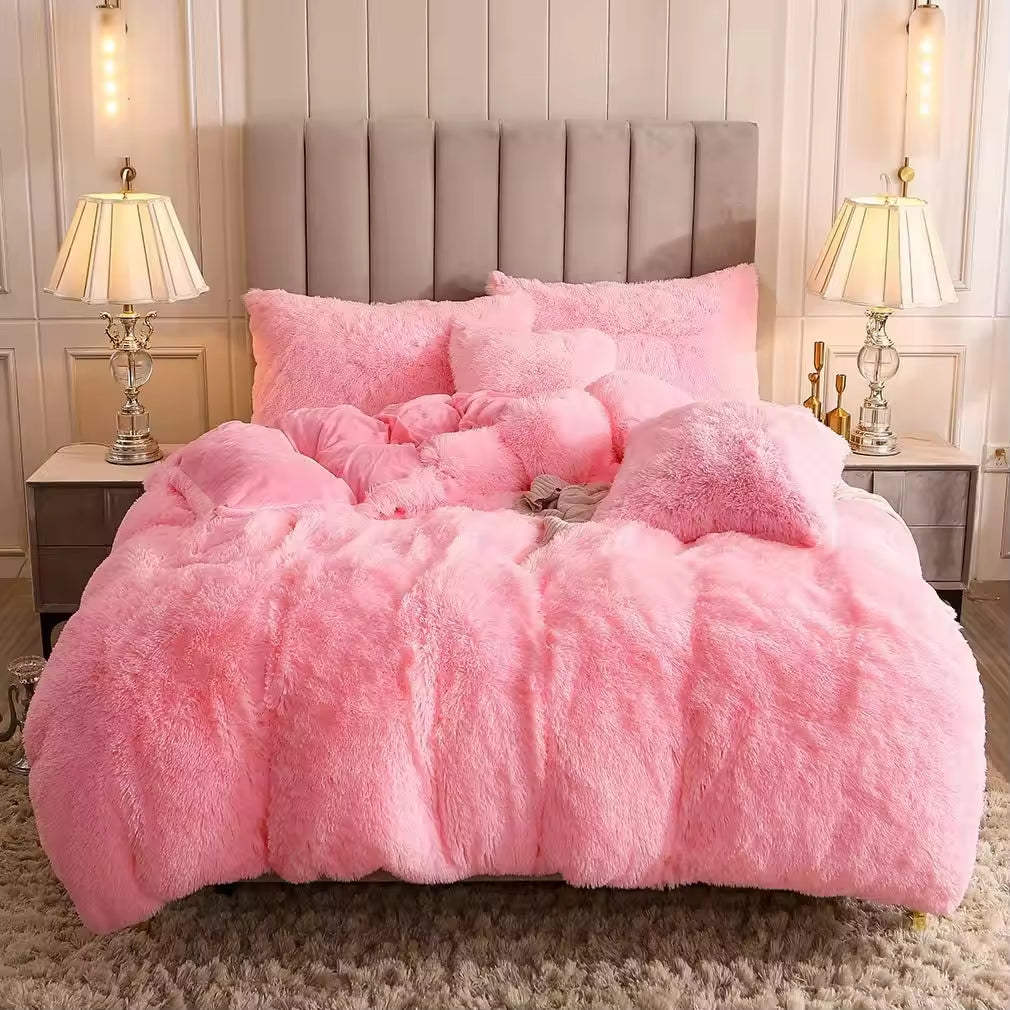 Warm Winter Duvet Set Fluffy Comforter Sets