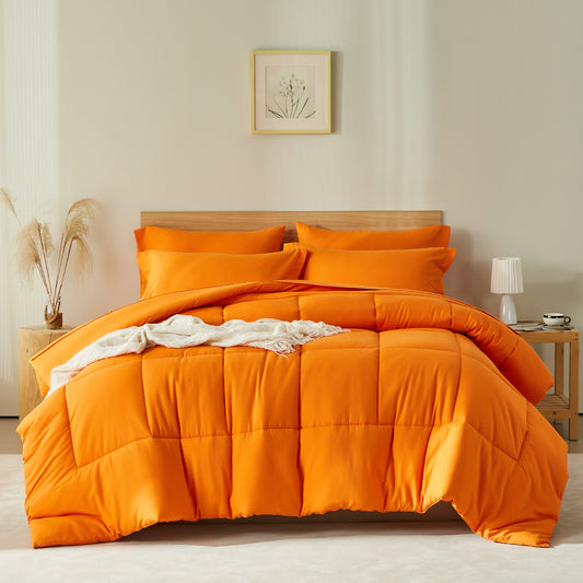 Solid Color Comfortable Fluffy Comforter Sets