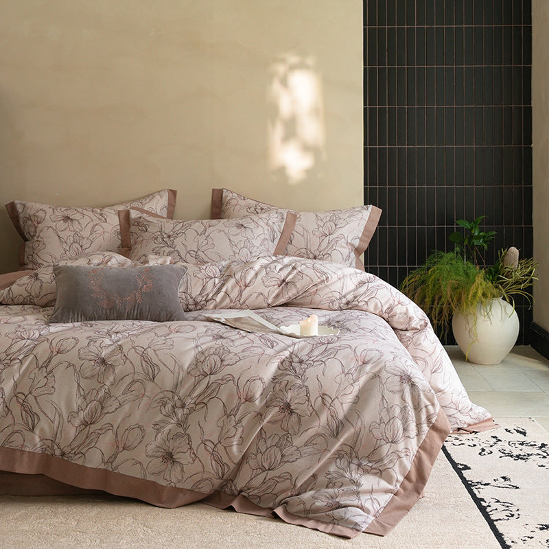 Thick Pleated Corner Duvet Cover Sets